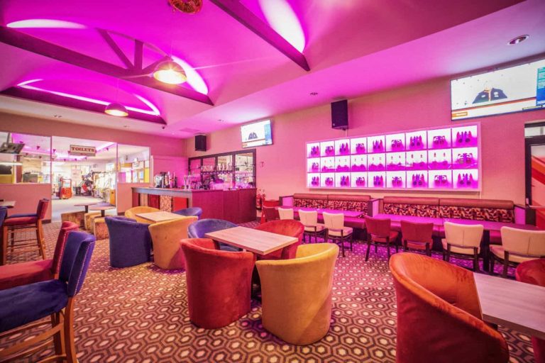 Close up of bowling bar in pink 768x512